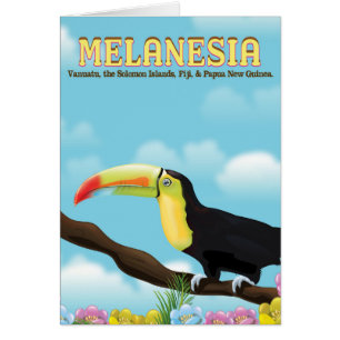 Melanesia Toucan-reseaffisch Hälsningskort