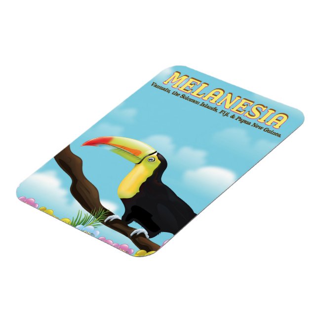 Melanesien Tukan resaffisch Magnet (Vänstra Sidan)