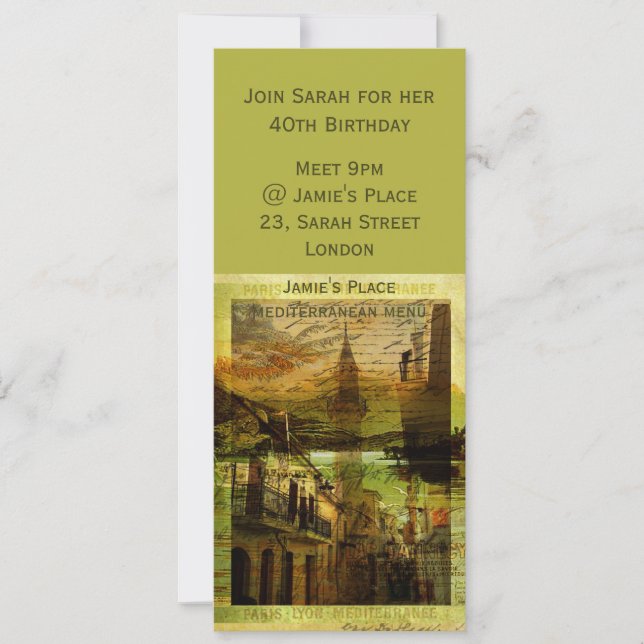 Mélange Inbjudningar (Framsida)