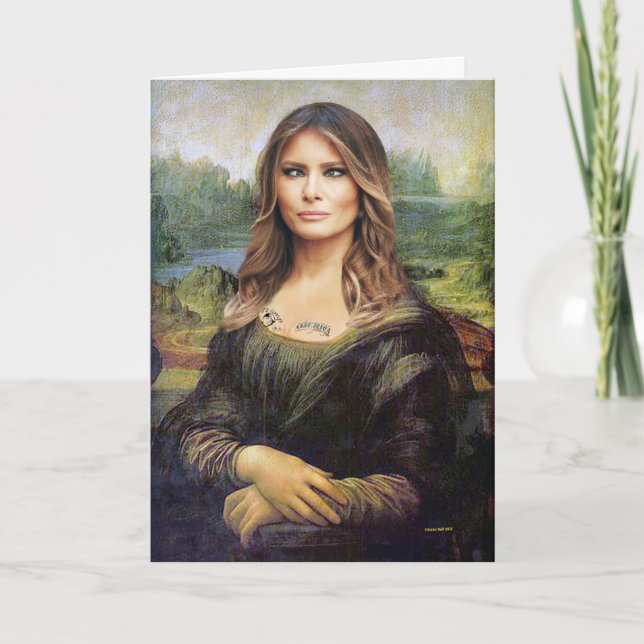 Melania Lisa Politiskt felaktigt födelsedagskort Kort (Framsida)
