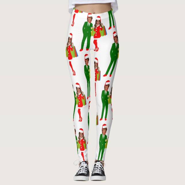 Melania Santa Trump Leggings (Framsida)