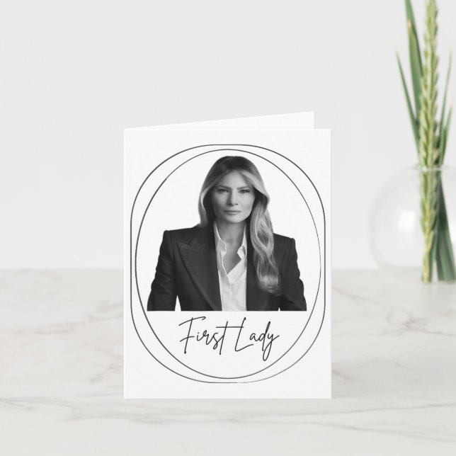 Melania Trump 2025 First Dam Inauguration Photo M Kort (Framsida)