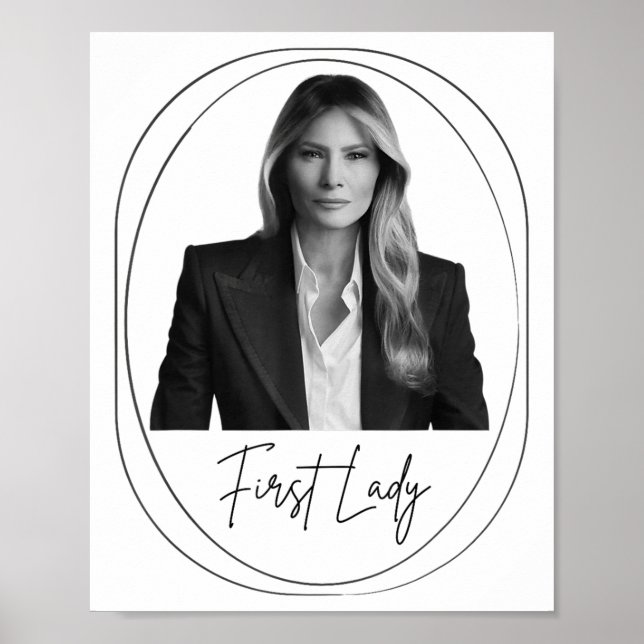 Melania Trump 2025 First Dam Inauguration Photo M Poster (Framsidan)