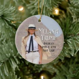 Melania Trump 47:e första Dam 2024-jul Julgransprydnad Keramik
