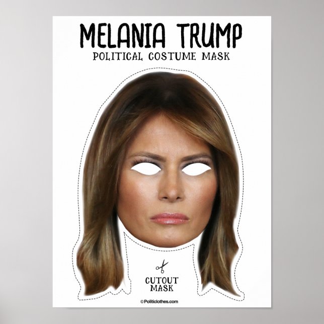 Melania Trump Costume Mask Poster (Framsidan)