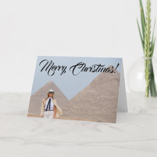 Melania Trump Egypten Pyramid God jul Helgkort