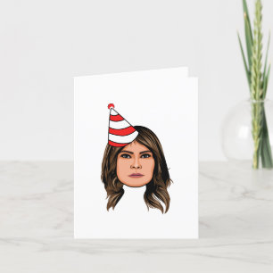 MELANIA TRUMP FÖDELSEDAG KORT