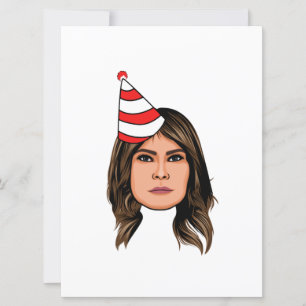 MELANIA TRUMP FÖDELSEDAG KORT