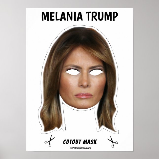 MELANIA TRUMP Halloween Mask Poster (Framsidan)