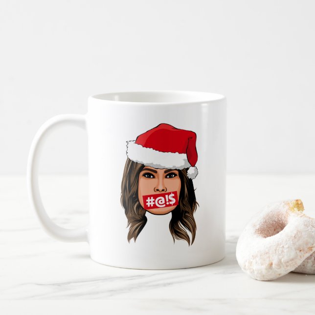 MELANIA TRUMP-jul Kaffemugg (Med munk)