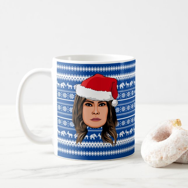 MELANIA TRUMP-jul Kaffemugg (Med munk)