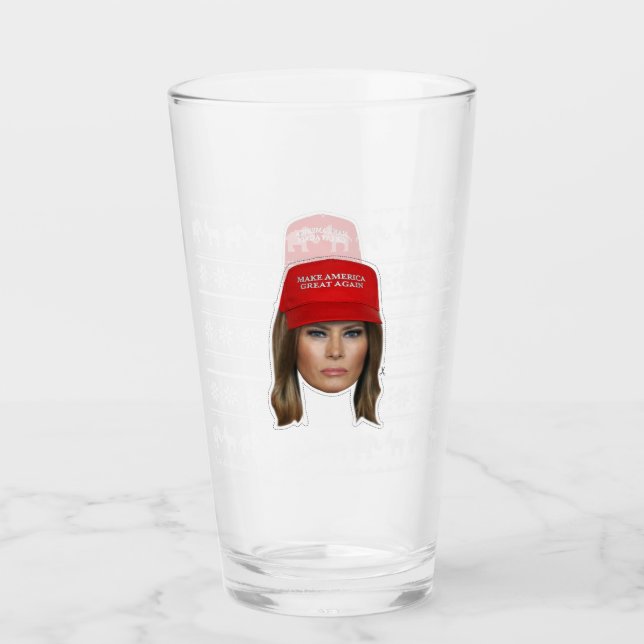 Melania Trump MAGA-jul Glaskopp (Framsida)