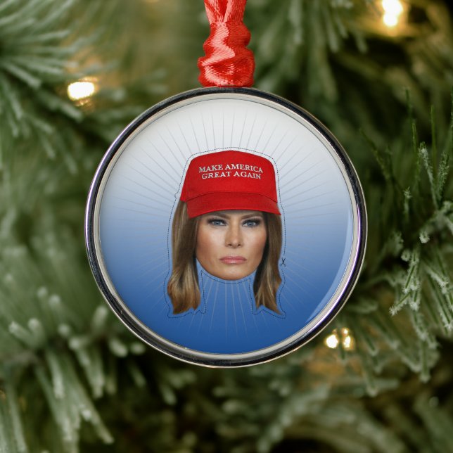 Melania Trump MAGA-jul Julgransprydnad Metall (Träd)
