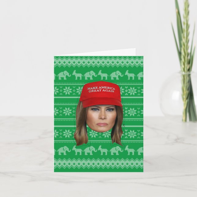 Melania Trump MAGA jul Kort (Framsida)