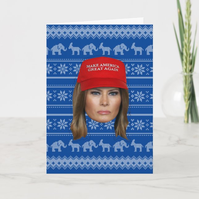 Melania Trump MAGA jul Kort (Framsida)