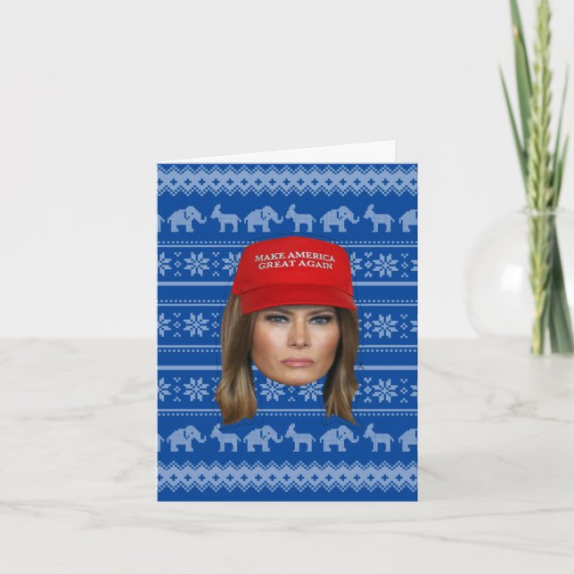 Melania Trump MAGA jul Kort (Framsida)