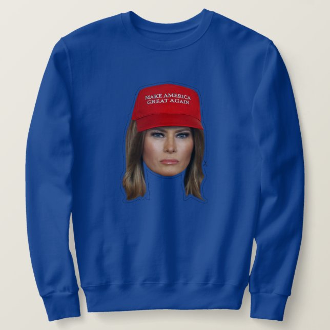 Melania Trump MAGA-jul Lång Ärmad Tröja (Design framsida)