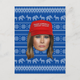 Melania Trump MAGA-jul Vykort