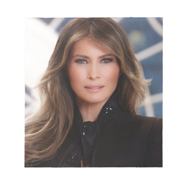 Melania Trump Officiell White House Photo Anteckningsblock (Framsida)