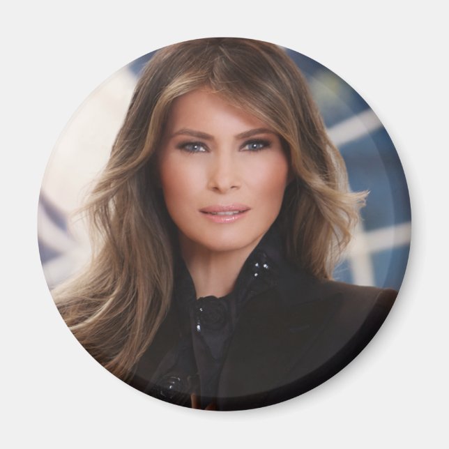 Melania Trump Officiell White House Photo Magnet (Framsidan)