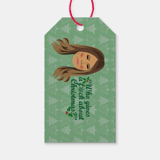 Melania Trump Vem Ge a F*ck om jul Presentetikett (Framsidan)