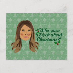 Melania Trump Vem Ge a F*ck om jul Vykort
