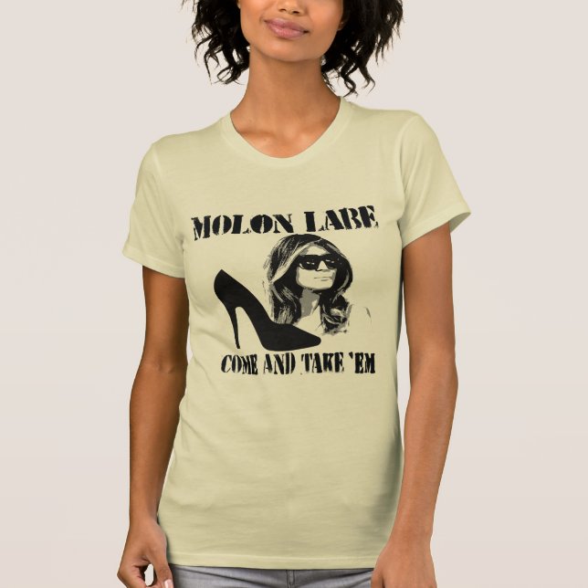 Melanias Molon Labe T Shirt (Framsida)
