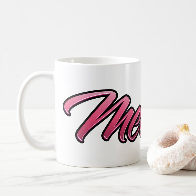 Melanie faded pink Tasse Teetasse Kaffeetasse Kaffemugg (Med munk)