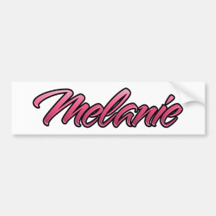 Melanie faded rosa Aufkleber Sticker Bildekal