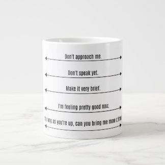 Melanie Mugg Jumbo Black and White Jumbo Mugg