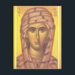 Melanie the Younger Orthodox Christian Icon Vykort<br><div class="desc">Melania the Younger levde under 1900-talet i Rom. Hon är en kristen helgon,  Desert Mor och ascetisk som levde under kejsar Honorius,  son till Theodosius I.</div>