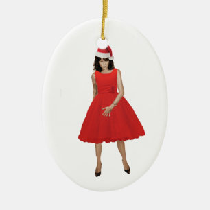 MELANIEN, Jristmas TRAMP Julgransprydnad Keramik