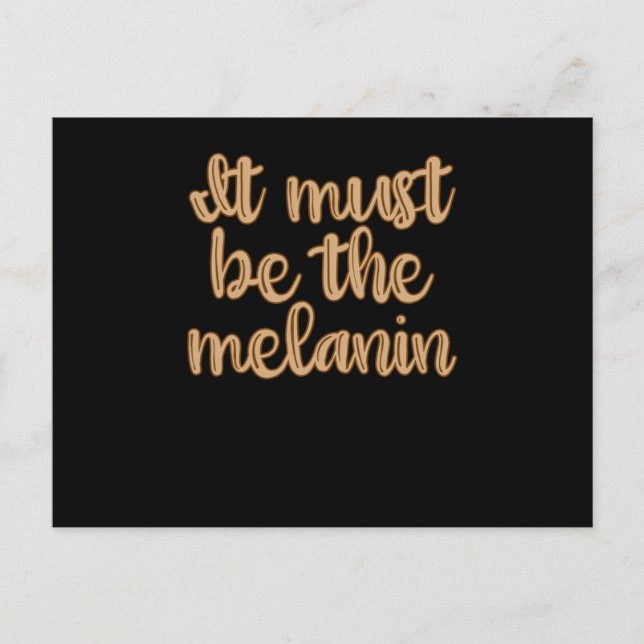 Melanin - African American Black Brown Women Vykort (Framsida)