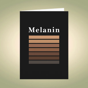 Melanin African American Black History Month Kort