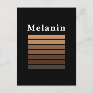 Melanin African American Black History Month Vykort