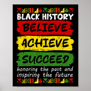 Melanin African Black History Month Tro Achiev Poster