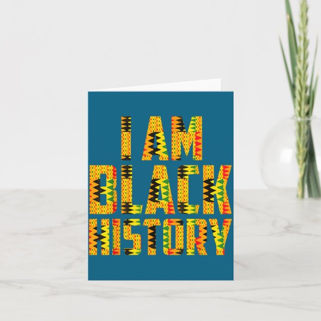 Melanin afrikanska rötter Svarta historiemånaden k Kort (Framsida)