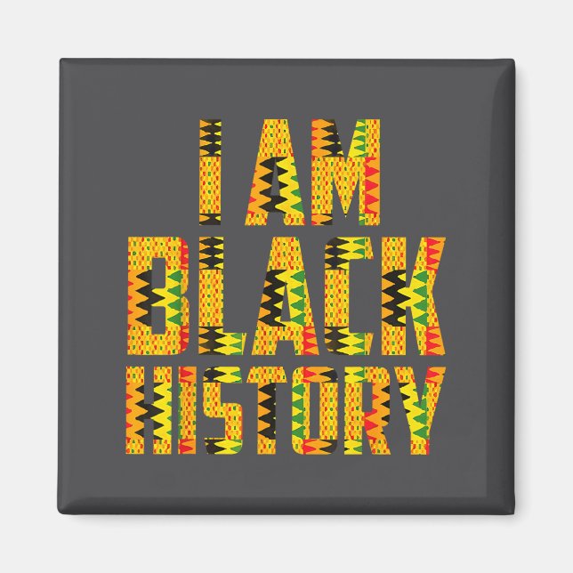 Melanin afrikanska rötter Svarta historiemånaden k Magnet (Framsidan)