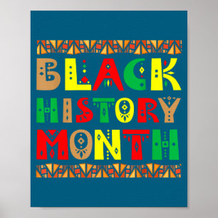 Melanin afrikanska rötter Svarta historiemånaden k Poster