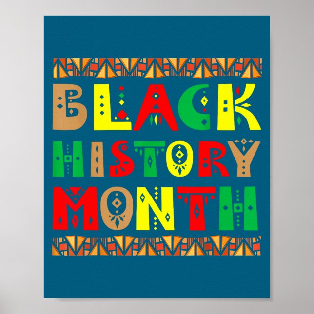 Melanin afrikanska rötter Svarta historiemånaden k Poster (Framsidan)
