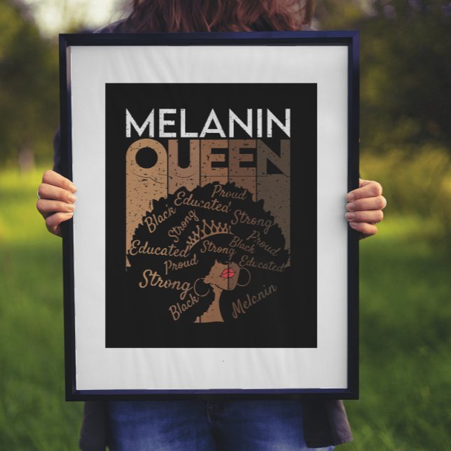 Melanin Afro Drottning Ordkonst   Poster (Skapare uppladdad)