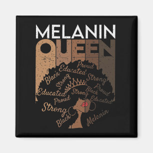 Melanin Afro Queen Ord Art Magnet