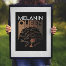 Melanin Afro Queen Ord Art