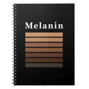 Melanin Afroamerikanska svarta historik månad Anteckningsbok
