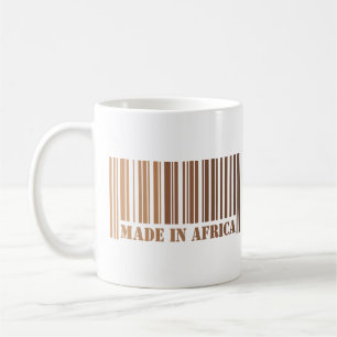 Melanin Barcode Design Proudly Made in Afrika Kaffemugg