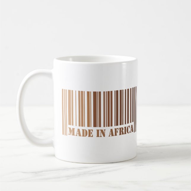 Melanin Barcode Design Proudly Made in Afrika Kaffemugg (Vänster)