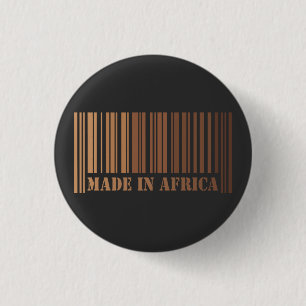 Melanin Barcode Design Proudly Made in Afrika Knapp