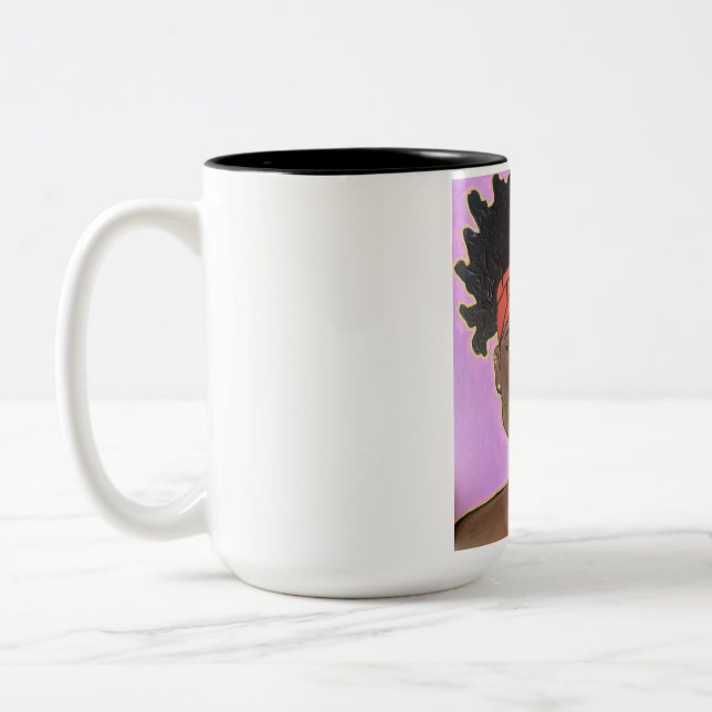 Melanin Beauty Mug Två-Tonad Mugg (Vänster)