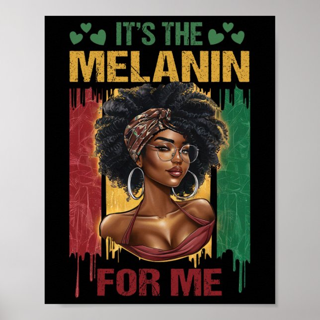 Melanin Bhm African American Black Histor Poster (Framsidan)