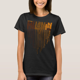 Melanin Black Afro Black Queen Black History Månad T Shirt